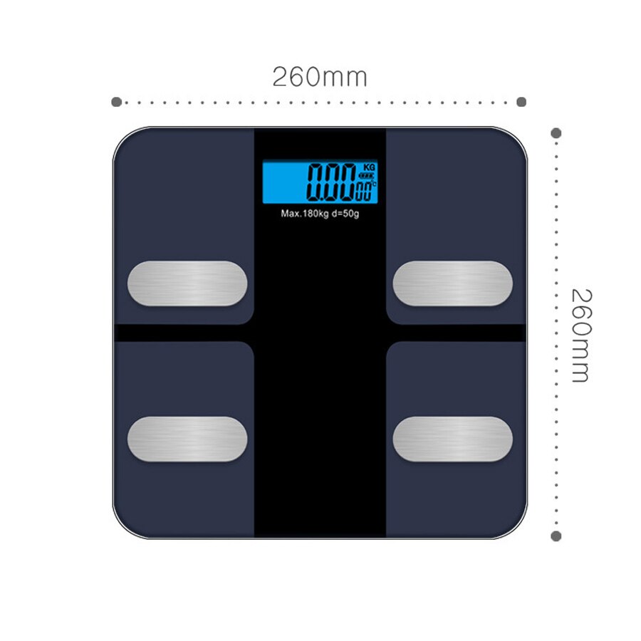 High Sensitivity Digital Body Weight Scale Smart Balance Connected Bathroom Body Fat Scale Human Weighing Scale Body Fat Weight