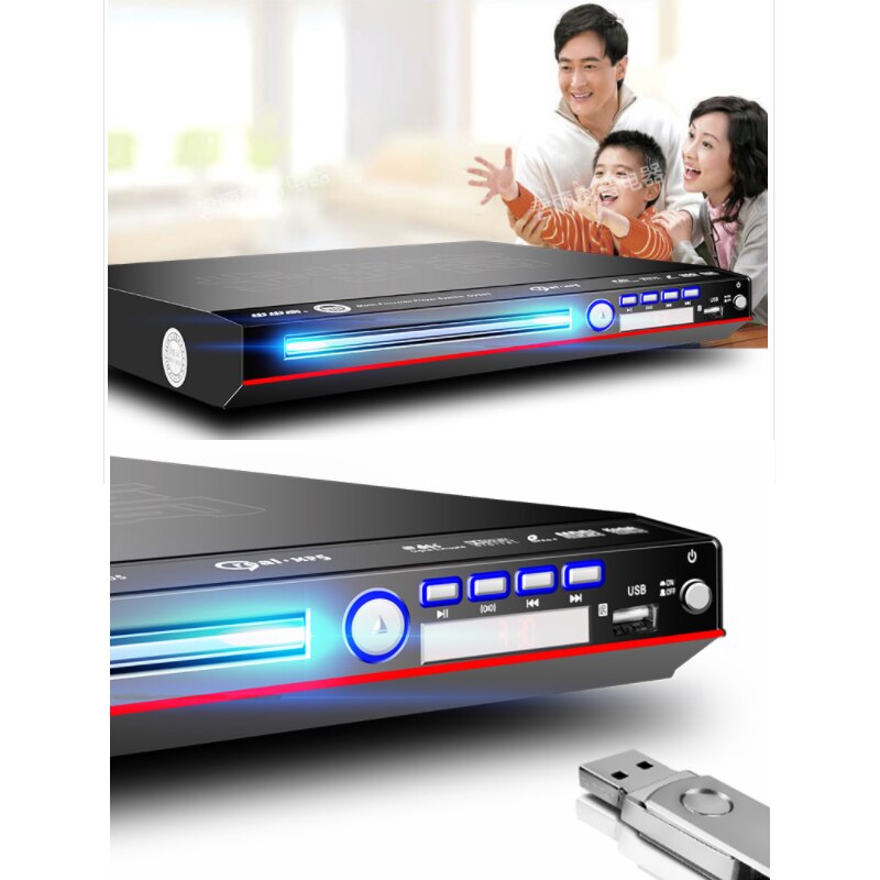 KYYSLB 11W-19W 220V Bluetooth Player DVD Player EVD VCD CD Player Home Audio Game Player PAL/NTSC/AUTO with USB MPEG4