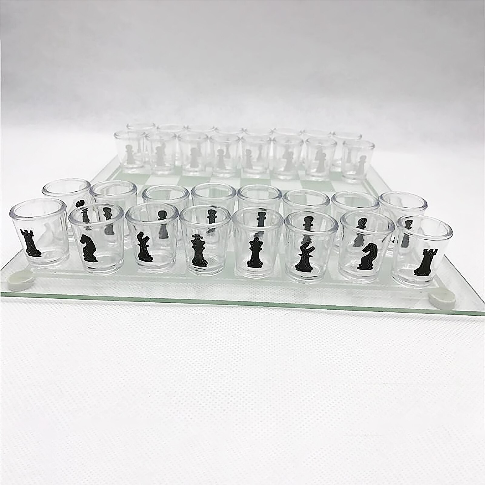 Small Shot Glass Chess Board Drinking Game Set Intelligent Interactive Exquisite Workmanship Interesting Toy For Travel Party