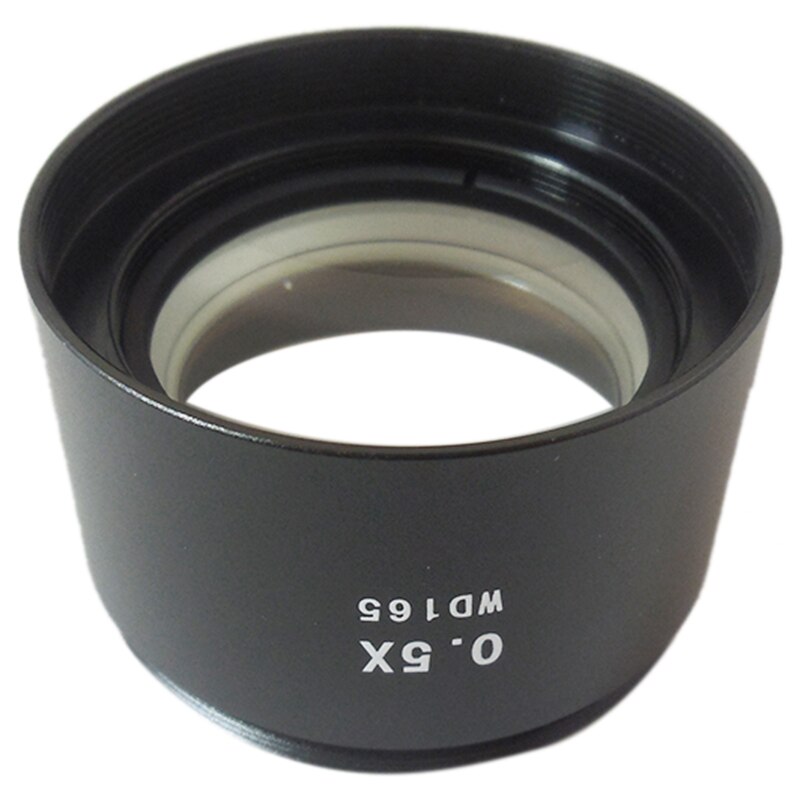 Wd165 0.5X Stereo Microscope Auxiliary Objective Lens Barlow Lens with 1-7/8 Inch(M48Mm)Mounting Thread