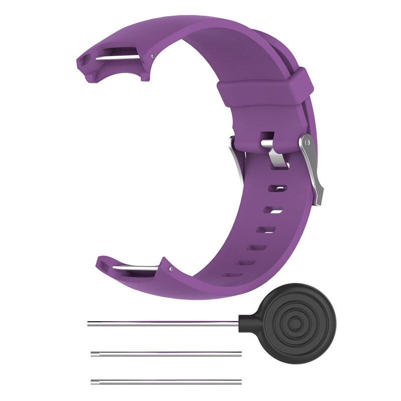 Voor Polsband Siliconen Vervanging Riem Voor Garmin Aanpak S3 Horloge: Violet