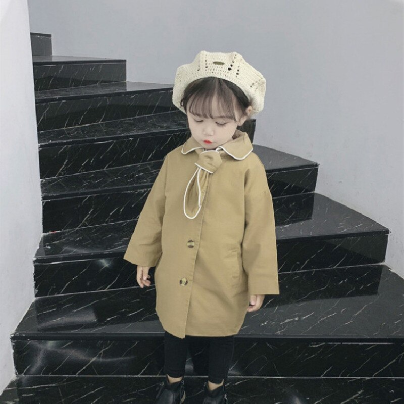 Baby Jas Jas Herfst Winter Baby Peuter Windscherm Bovenkleding Kids Stropdas Jas Prinses Baby Kleding Losse Voor Meisje Jongen