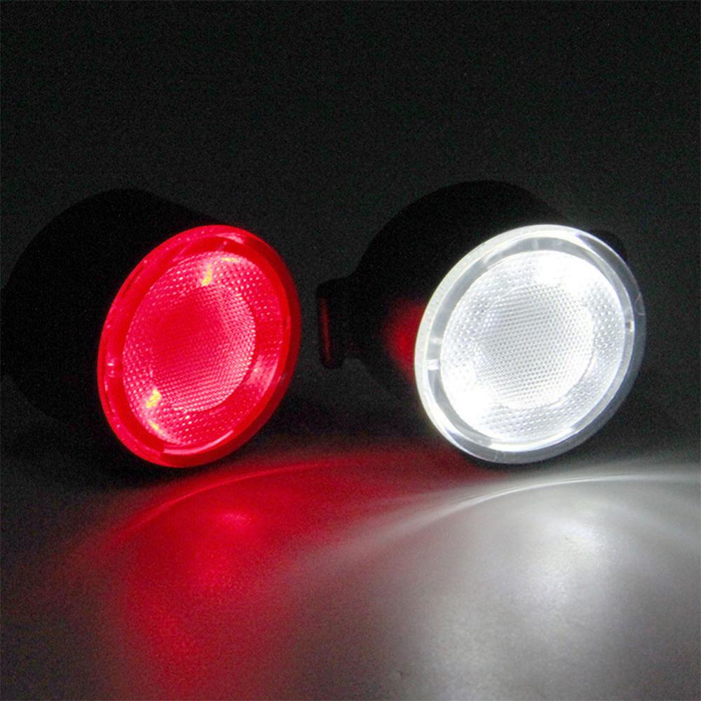 Bicycle Safety Reflector Signal Light USB Rechargeable Warning Taillights Night Cycling Security Protect Waterproof Headlights