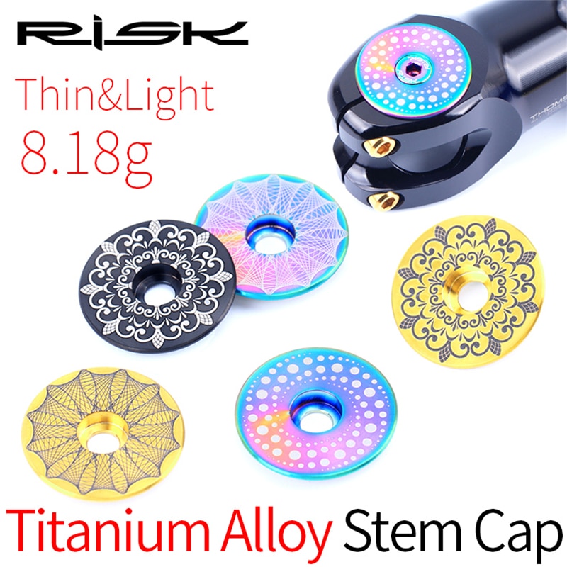 Risico Titanium Legering Fiets Headset Cap Fiets Headset Stem Bolt Headset Schroef Voor Mtb Bmx Fixed Gear/Vouwfiets stuurpen Top Cap