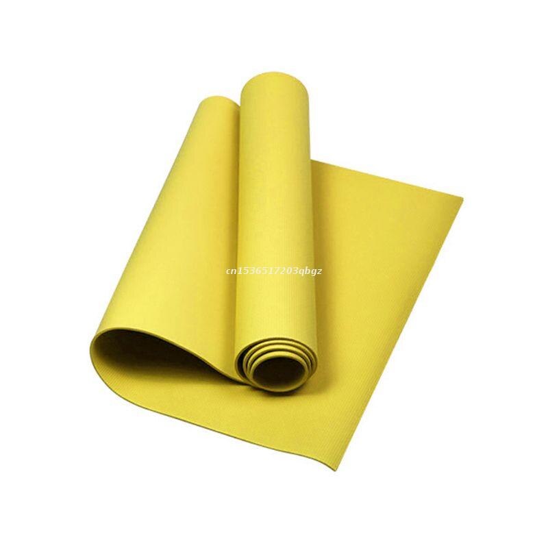 5mm Thick Non-slip EVA Yoga Mat Exercise Body Building Blanket Gym Fitness Equipment Sports Supply: Yellow