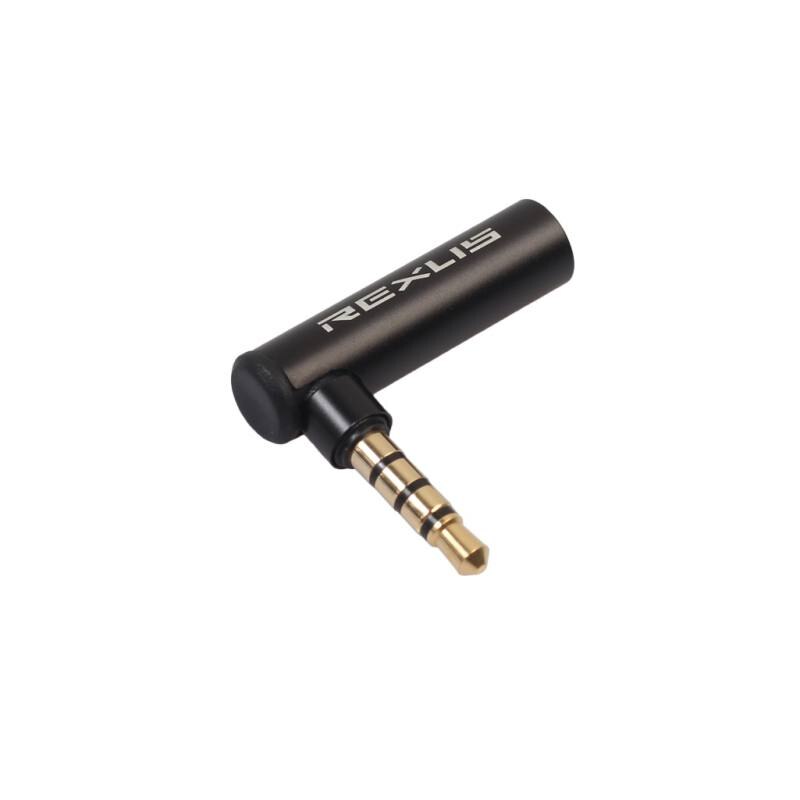 3.5mm Headset Jack Audio Connector Male Turn Female Adapter Headphone Plug 90 Degree Elbow