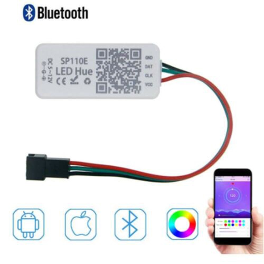SP110E Bluetooth Pixel Controller Led Licht Dimmer Led Remote Controller Für LED-Pixel Streifen Licht WS2812B WS2811 UCS1903