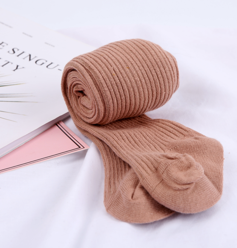 0-4Jahre Herbst Baby Strumpfhosen Baby Mädchen Rippen Strümpfe Winter Kind Baumwolle Warme Strumpfhosen Mädchen Solide Süssigkeit Farbe Engen Kleinkind