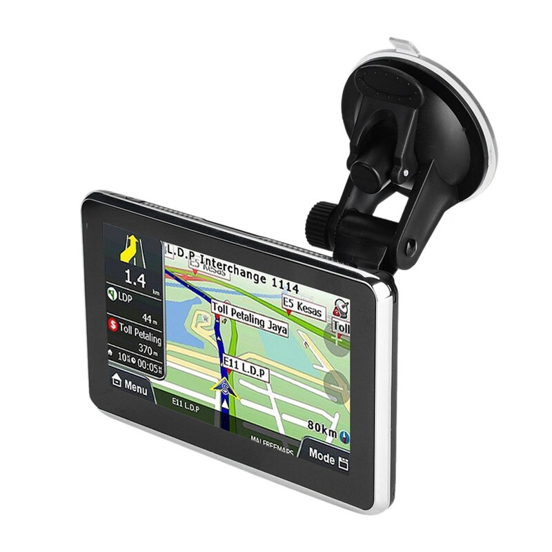 5 tums bilnavigator gps kontaktskärmsnavigering röstnavigator 256mb 8gb mp3/mp4 fm