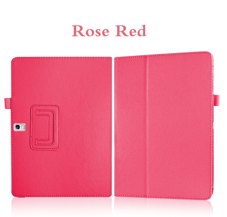 Per il caso di Samsung Galaxy Tab 10.5 S Sottile Retro Pieghevole Del Basamento DELL'UNITÀ di elaborazione Copertura Astuta di Cuoio Tab S 10.5 SM-T800 SM-T801 t805 Casi Tablet: Rose