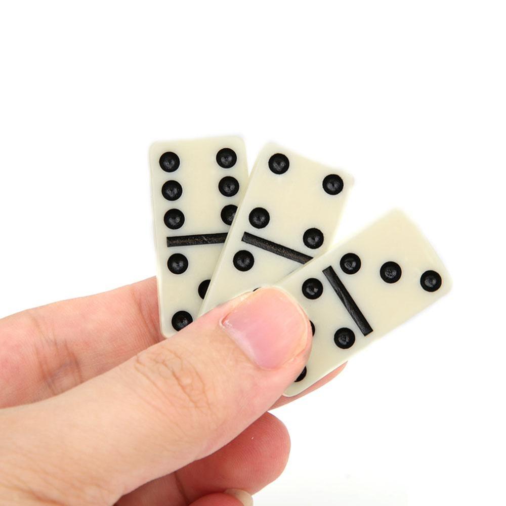 28 teile/satz Domino Brettspiel Spielzeug Set Reise Lustige Tisch Spiel Domino Blöcke Kits Frühen Pädagogisches Spielzeug Kinder dominosteine