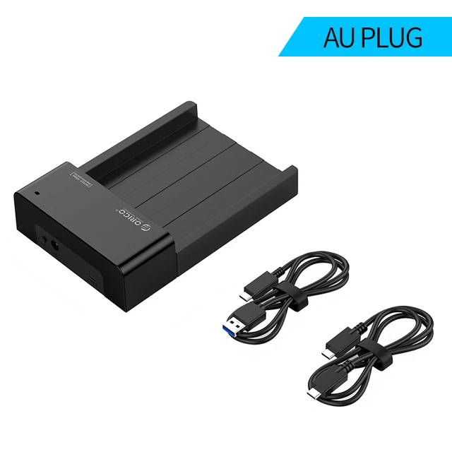 ORICO 2.5/3.5 Inch HDD Case SATA To USB 3.1 Gen2 Type C SSD Adapter High Speed HDD Box Hard Disk Drive External Case for Laptop: Orange