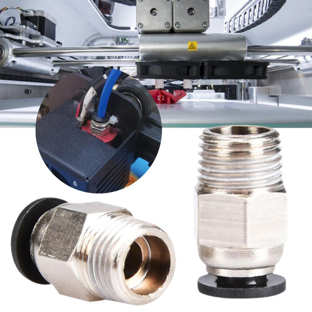2Pcs Pc4-01pneumatic Connectors Afstandsbediening Voor V6 V5 J- Bowden 1.75/3Mm Ptfe Buis Snelkoppeling Fit hotend 3d Printer Deel E0r6