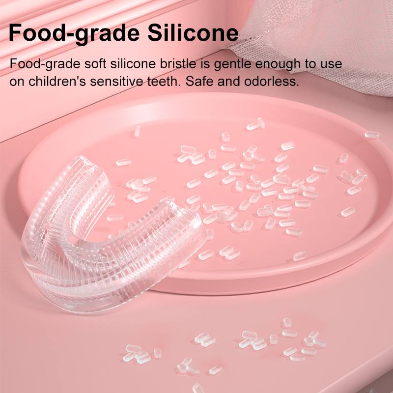 2 Styles Smart Electric Toothbrush 360° U-Shaped Automatic Ultrasonic Cleaning Toothbrush USB Charging for Aged 2-12