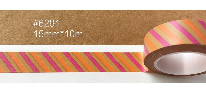 Basic Disign Washi Tape Washi Papier Tape Mode Washi Tape 10M Washi: 6281