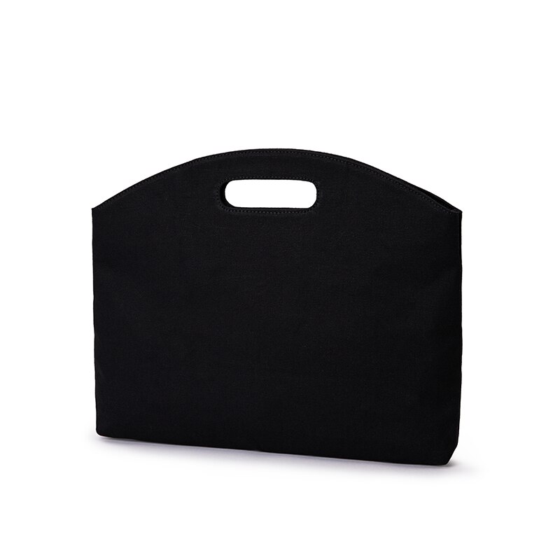 Dames handtas aktetas canvas damestassen casual documententassen damestassen: Zwart