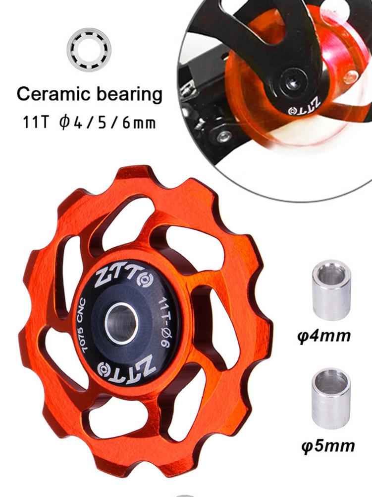 11 T Aluminium Mtb Fiets Achterderailleur Pulley Jockey Racefiets Gids Roller Spanner Deel Fietsen Accessoire