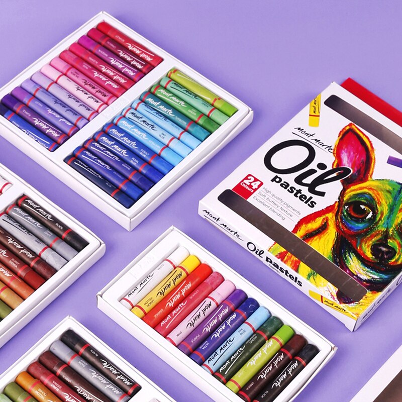 Crayons 12/24/36/48 Color Oil Pastel Water-Soluble Color Graffiti Painting Pen Crayons Art Supplies Crayons Office School Pen