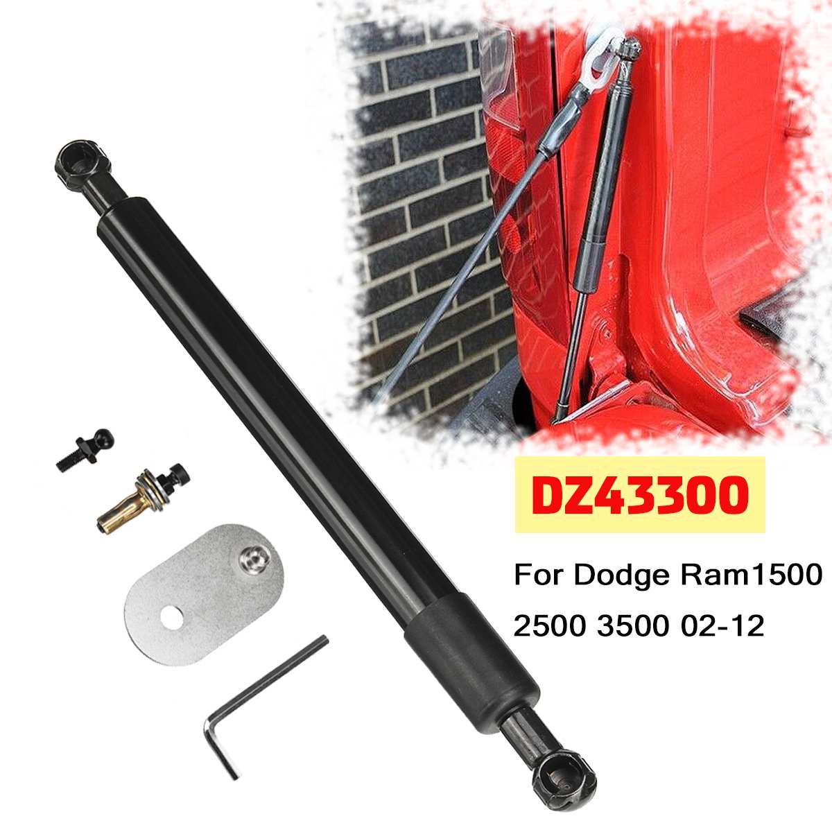 Car Rear Trunk Tail Gate Tailgate Supports Strut Rod Arm Shocks Gas Bars DZ43300 For Dodge RAM 1500 2500 3500 2002 2003 -