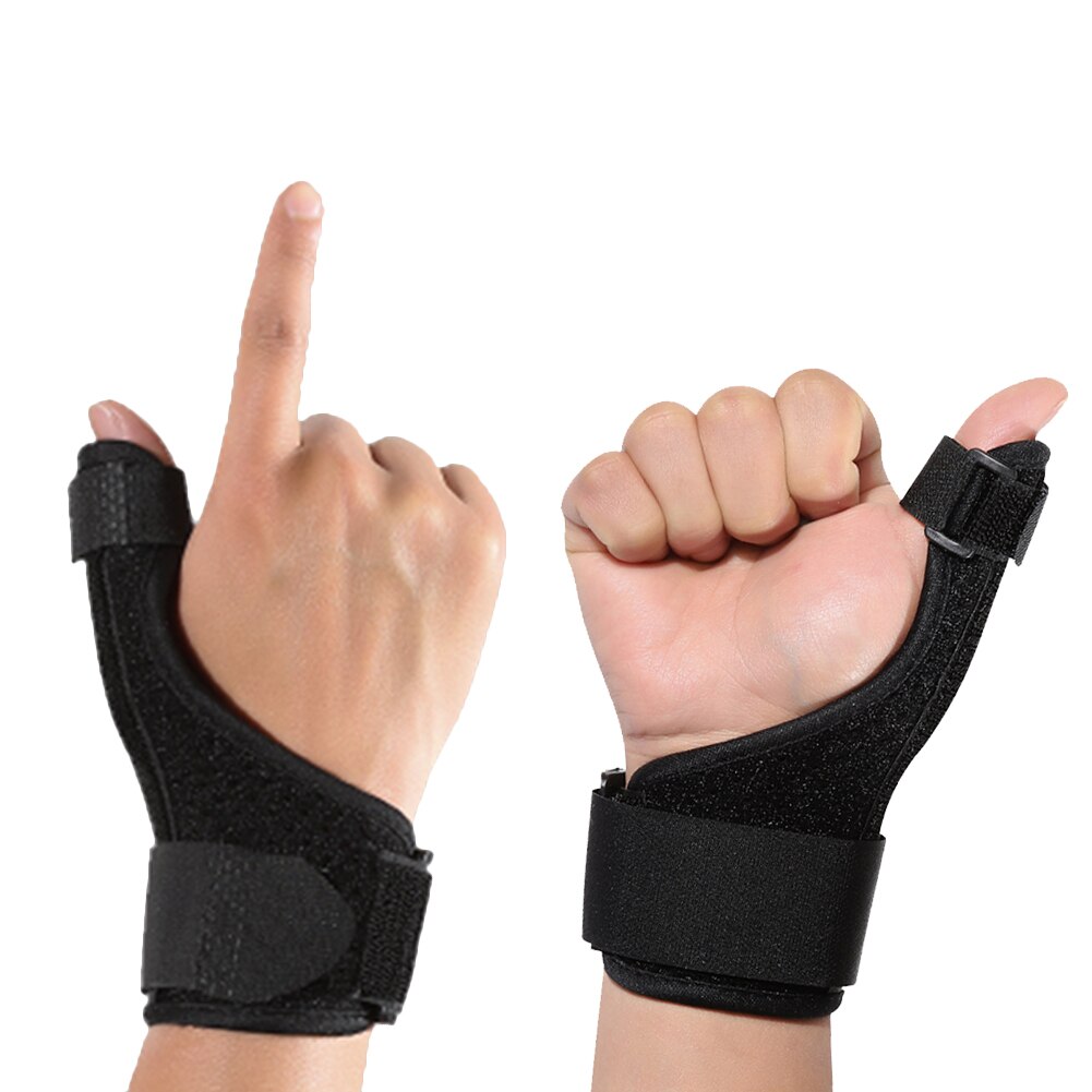 Sportshåndled tommelfingre håndstøtte justerbar kompression fingerholder bøjle hænder skinne støtte bøjle finger holder beskytter