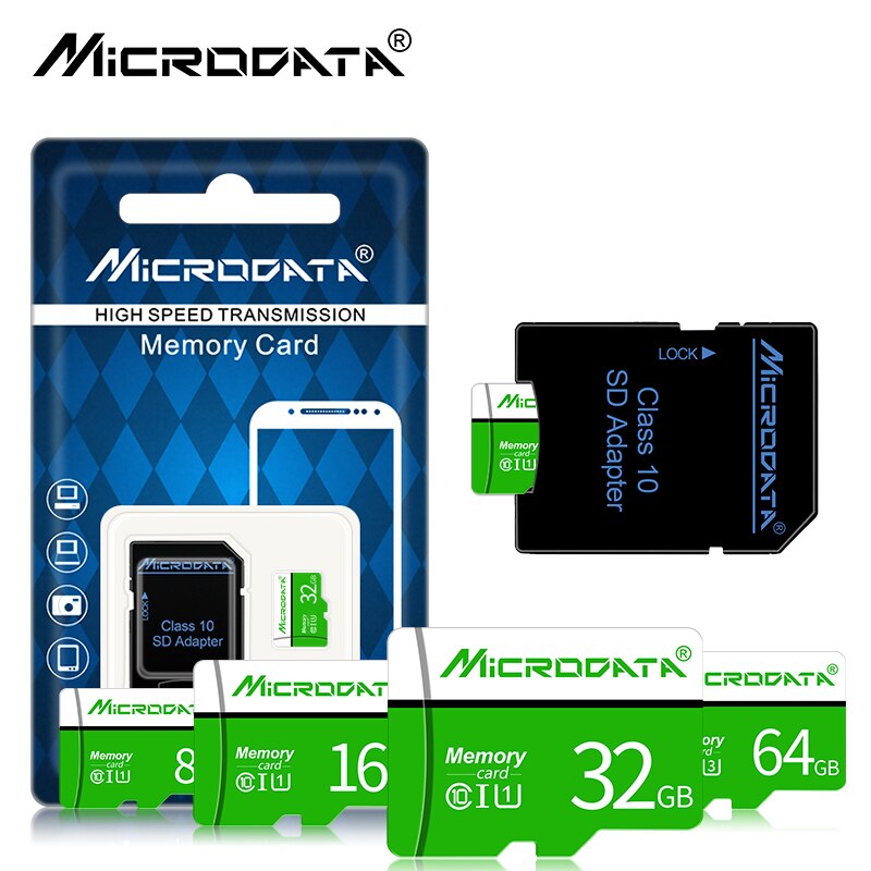 Micro SD TF Card 8GB 16GB 32GB 64GB 128GB Class 10 Flash Memory Microsd Card 8 16 32 64 128 256 GB for Smartphone Adapter