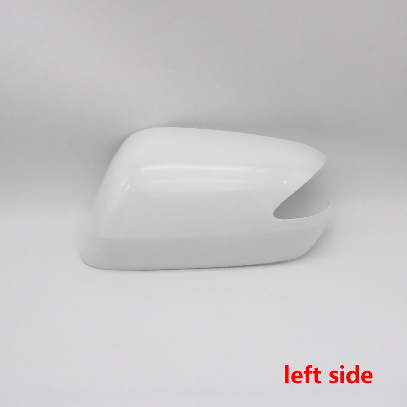 For Honda Fit Jazz Car Door Rearview Mirror Cover Side Mirror Housing with Mirror Light Version: white left side