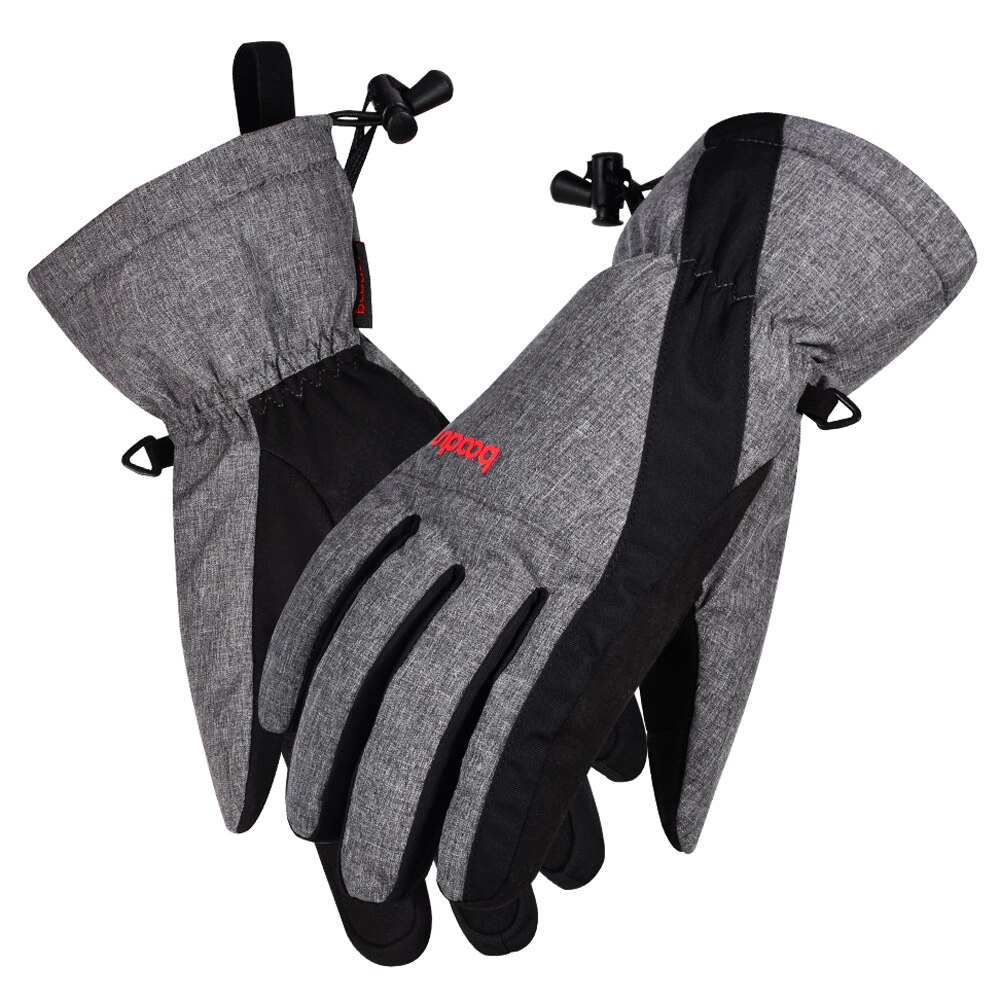 Guantes de nieve para esquí de invierno para hombre y mujer, resistentes al agua, con pantalla táctil, cálidos, para snowboard, esquí, ciclismo, senderismo