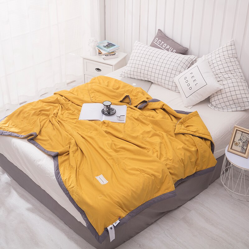 1Stck Weiche Waschen baumwolle Bettdecke Bettdecke, auch Gute Verwendung als Kühle Sommer Frühling Decke 145x195/175x215/195*225cm: 6 / 195x225cm 1pc