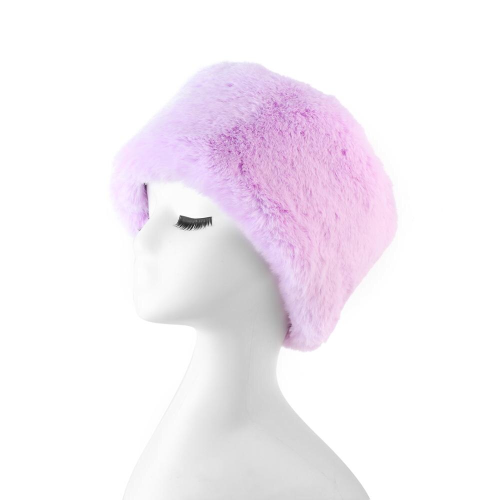 Stil varm pink rød hvid imiteret pels vinterhat ørebeskyttelse bomberhat kvinder imiteret pels leopard russisk hat
