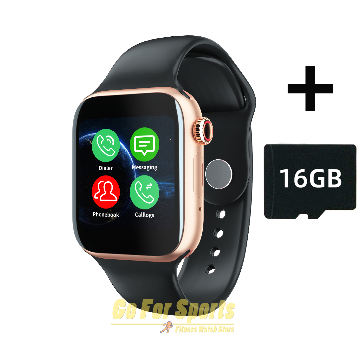 Smart Watch Bluetooth Call Sports Fitness Band Heart Rate Blood Pressure Testing Men Music Watch Women Smartwatch Z13 pk X6 Z6S: gold add 16gbTF