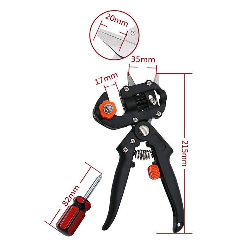 BESTOYARD Garden Fruit Tree Prune Shear Snip Grafting Cutting Tool w/2 Extra Blades Tree Grafting Kit