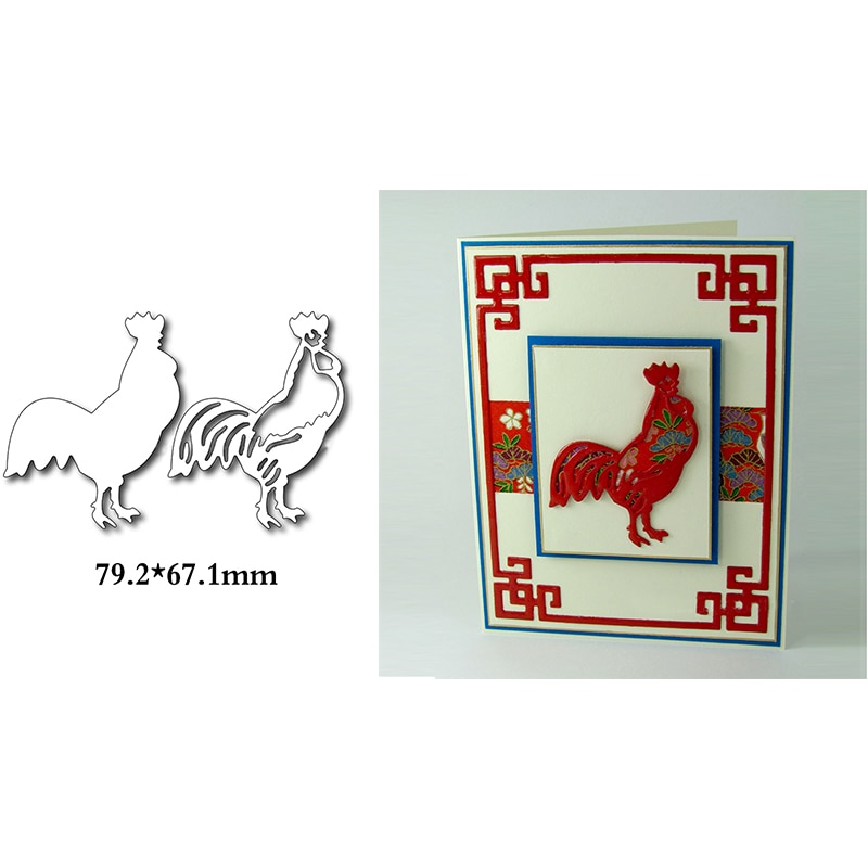 Troqueles de corte de Metal de animales, pingüino, pájaro, dragón, alce, cachorro para álbum de recortes, plantillas de troqueles para tarjetas grabado en relieve para fotos, tarjetas: 10