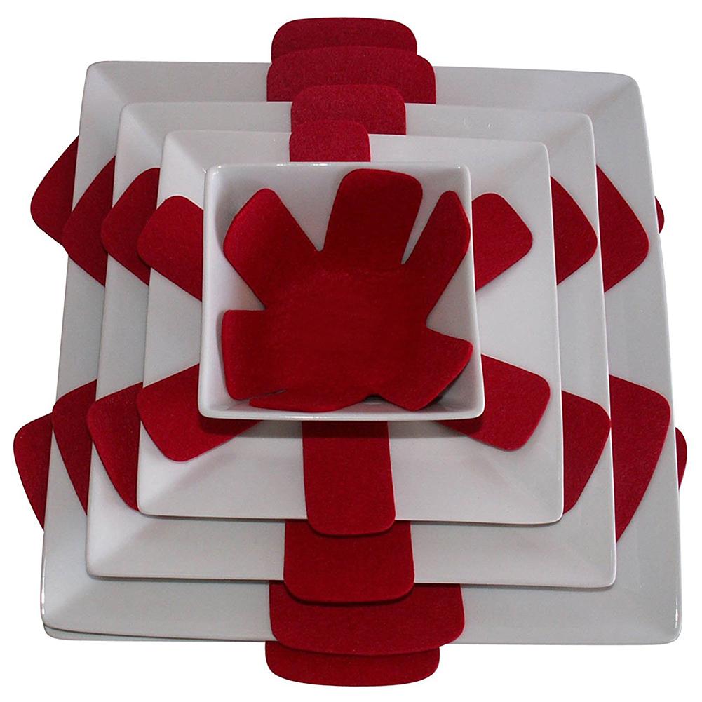 Protectores antideslizantes y antiarañazos para mesa para ollas y sartenes, esterilla de protección para vajilla del hogar