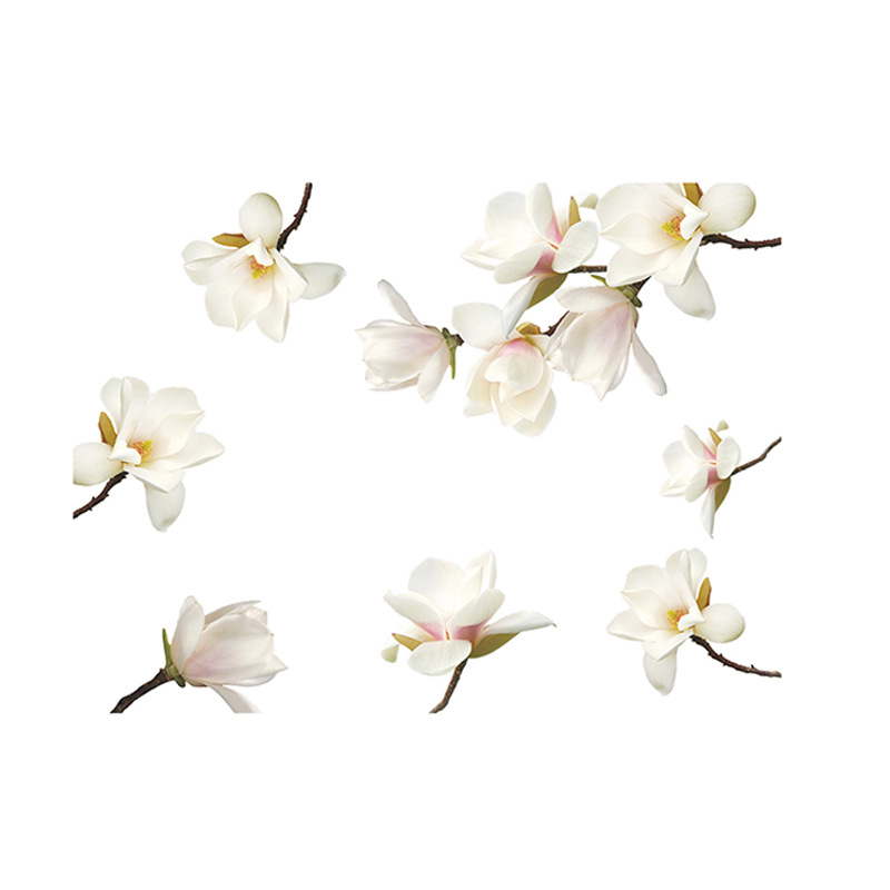 Autocollant Mural Grand Format Cerisier En Fleurs - Environ 185 Cm, Vinyle, Facile à Poser Et Enlever