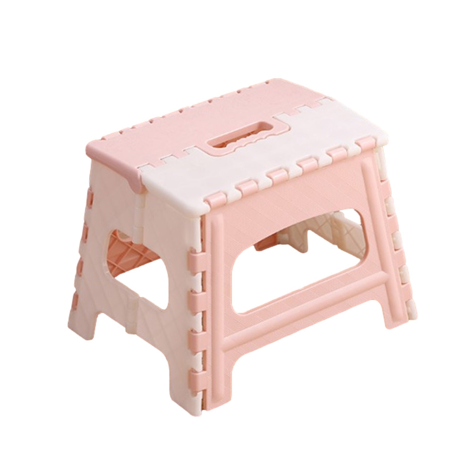Plastic Multi Purpose Folding Step Stool Chair Home Train Outdoor Storage Foldable Home Storage Accessory bathroom kid adult: A