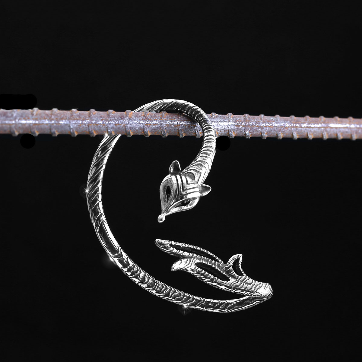 Stainless Steel Fox Clip Earring Girls Punk Hip Hop Boutique Handmade Non-piercing Ear Cuff Jewelry