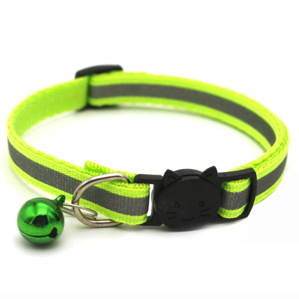 Reflecterende Halsband Met Bel Veiligheid Kat Halsbanden Puppy Halsband Voor Katten Kleine Honden Solid Pet Kraag Chihuahua Producten: 5