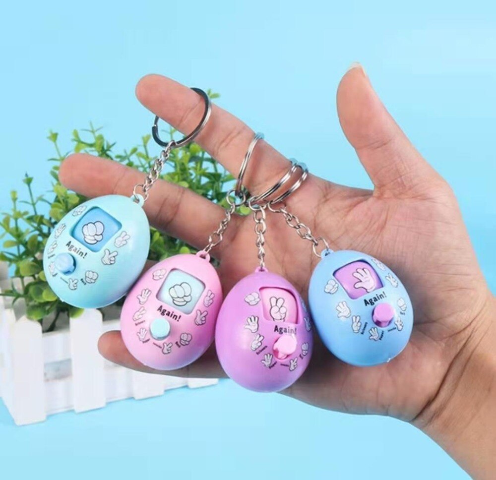 2pcs Novelty speelgoed cartoon creatieve saai rock-papier-schaar guess vuist gezicht twist speelgoed exotische cartoon pop rapport prank