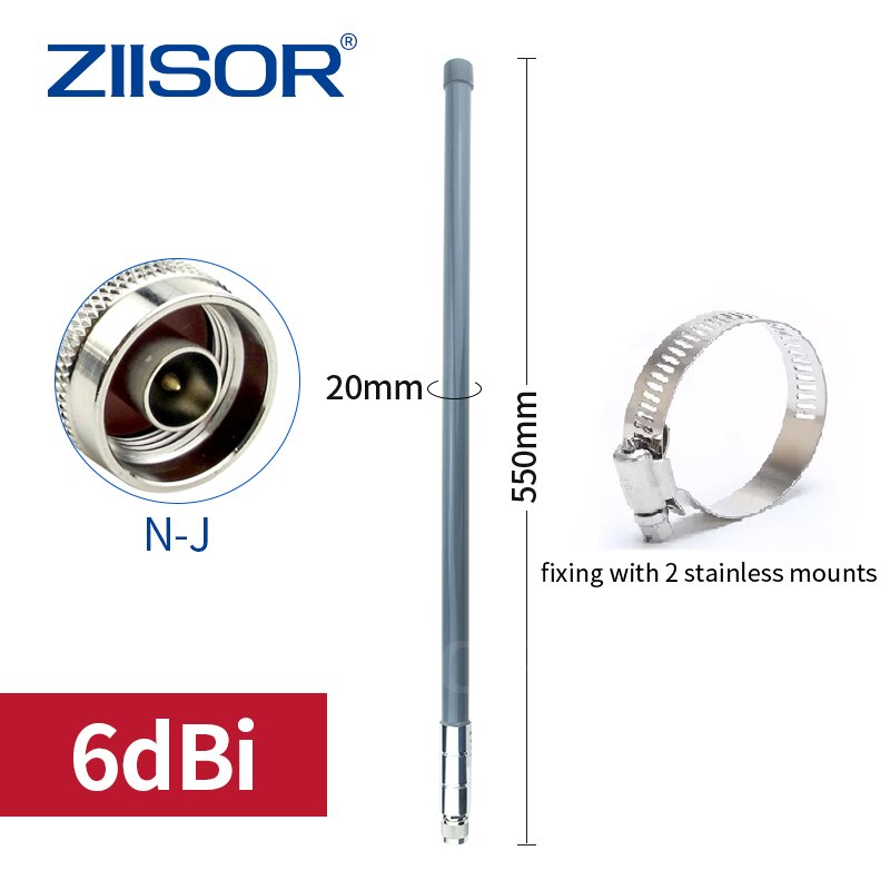 433 MHz Lora-Antenne für Höhle Außenbereich, 470 MHz Langstreckenantennen, Omni-wasserdichte N-Steckerantenne für Basisstations-Tor-Antenne: Blau