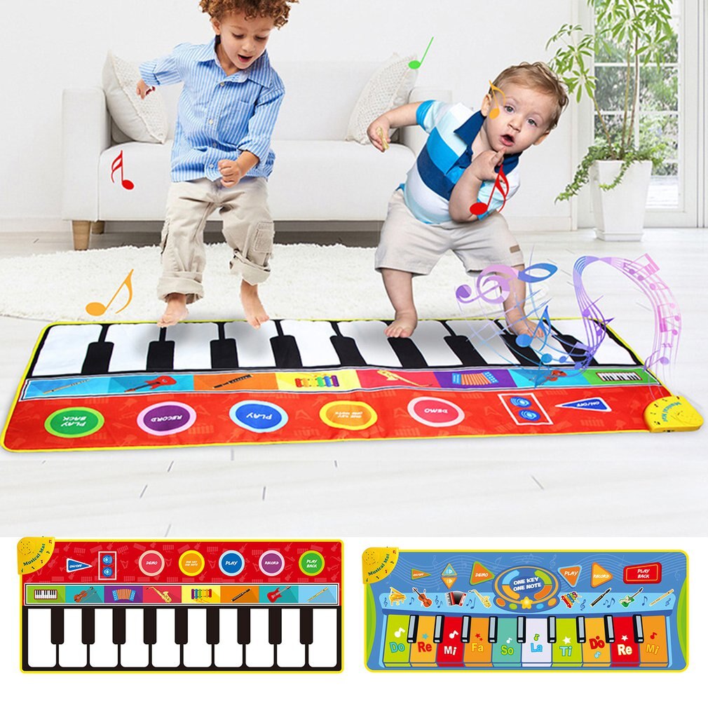 Kinderen Oversized Piano Muziek Deken Baby Dansen Mat Muziek Tapijt Piano Game Pad Terug Van Anti-Slip Netto 1 stuks