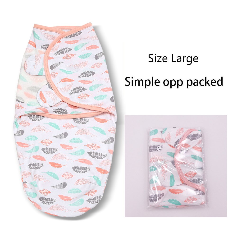 Baby Swaddle Blanket Wrap Newborn Baby Swaddle 100% Cotton Soft Infant Newborn Baby Products Blanket &amp; Swaddling Sleepsack: Feathers Large
