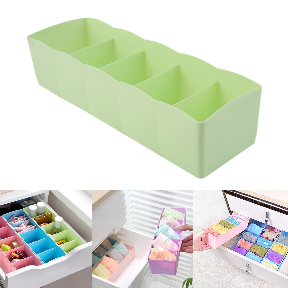 Multifunktions Unterwäsche Socken Kleinen Dinge Lagerung Kasten Kunststoff Abschluss Kasten Fünf Gitter Schublade Schreibtisch Bett Schrank