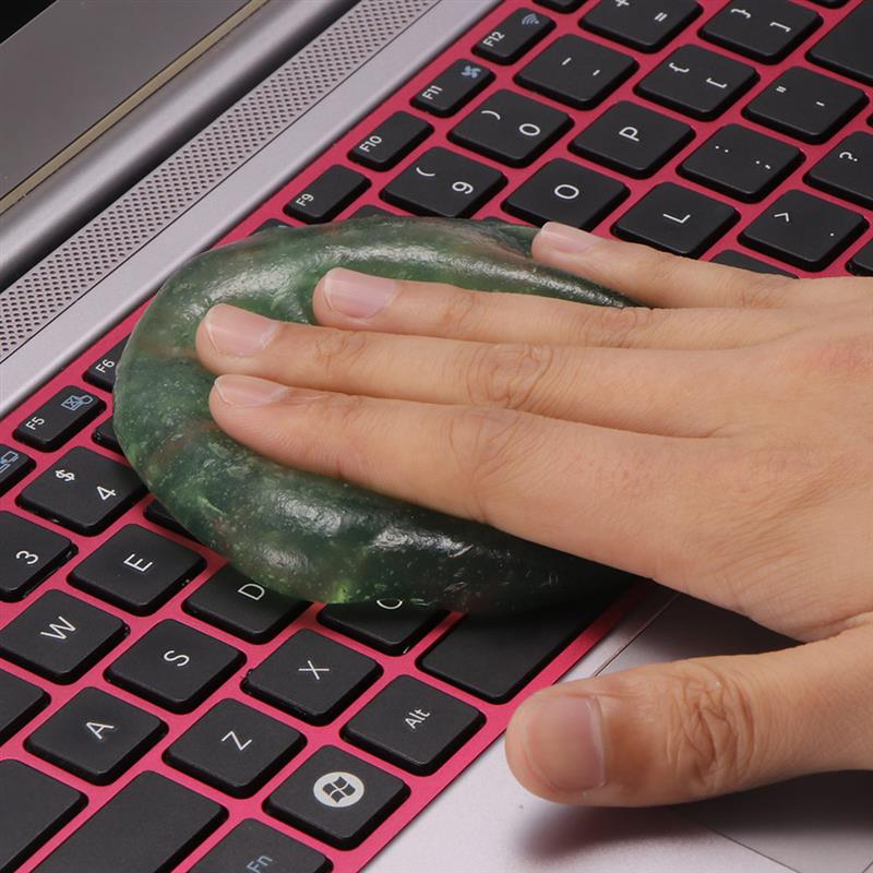 Nettoyant anti-poussière pour clavier | Multifonction, doux, sûr pour voiture, nettoyant colle, gomme, Gel nettoyant pour intérieur automobile, nettoyant pour poussière de clavier, éponge en microfibre