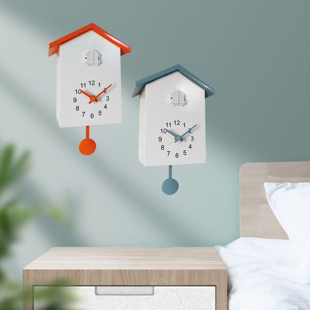 Cuckoo Wall Clock Birds Sounds Pendulum Clock Desktop Cabinet Clocks Watch