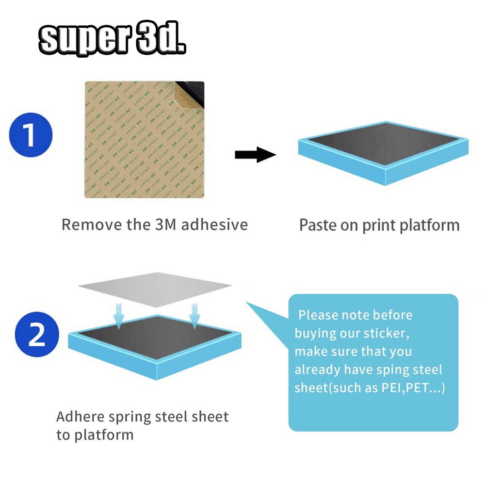 Adesivo magnetico con adesivo 3M 180/220/235/250/310/350mm Nastro magnetico per piastra di costruzione base letto stampante 3D per Ender3 CR20 K1 Max