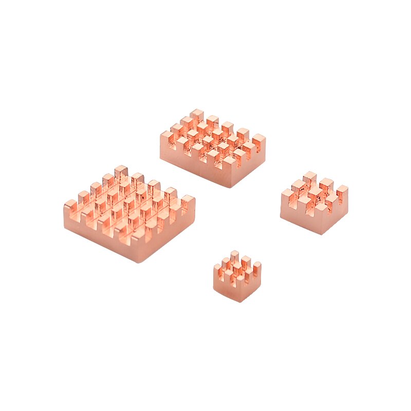 ITINIT-disipador de calor de cobre R43 Raspberry Pi 4 Modelo B, disipador de calor de Metal, CPU RAM, disipación de calor, ventilador de enfriamiento pasivo: Default Title