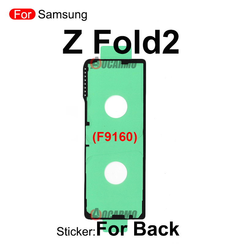 Para Samsung Galaxy Fold 1/Z Fold2/Z Fold3 Z Flip 5g F7000 F7070 F9000 F9160 F926 pegatina frontal LCD contraportada pegamento adhesivo: Transparente