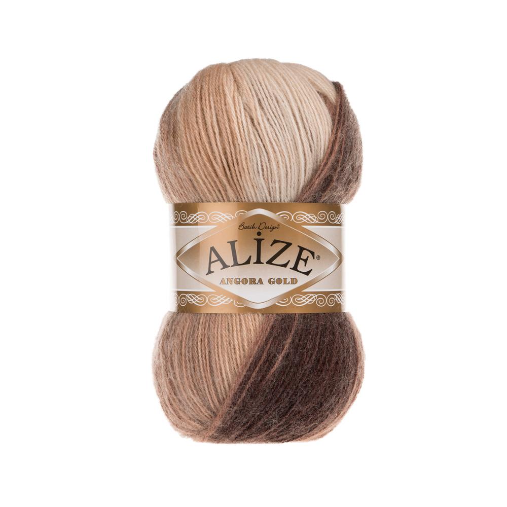 Draad 1 Pack ( 5 Ballen) alize Angora Gold Batik Hand Breien Garen (% 20 Wol % 80 Acryl) 100 Gram 550 Mt Haak Tool Kit: 6779