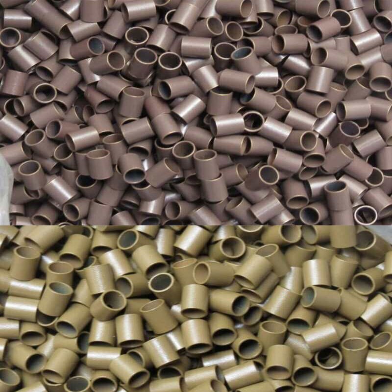 Micro anillos de cobre para extensiones de cabello, 1000x4,0x3,6mm, enlaces para extensiones de cabello, negro, marrón, Rubio, microcuentas de cobre rectas, 4,0 Uds.