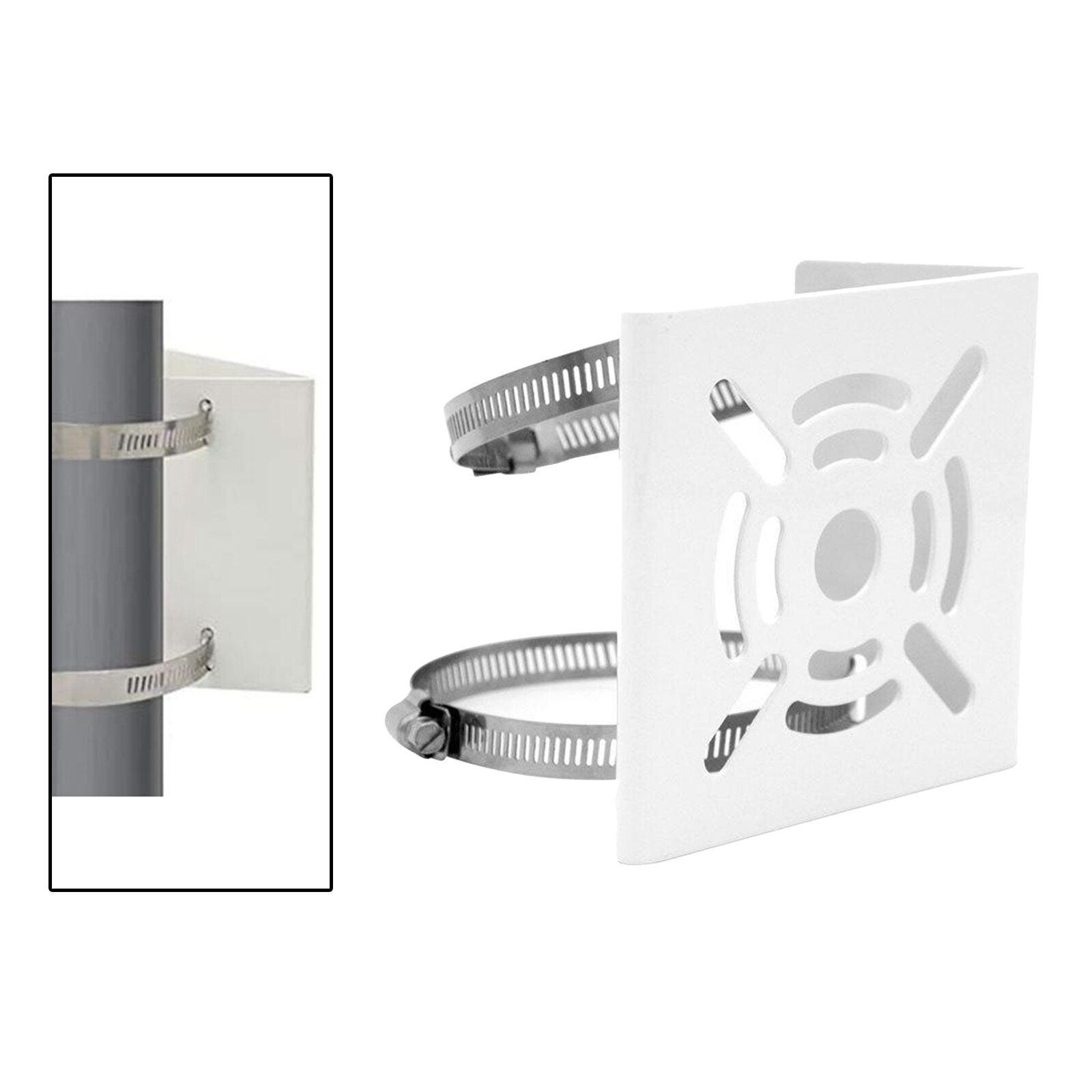 Post Pole Mounting Bracket Base Stand with 2 Loops for Camera